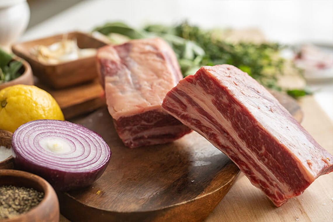 Wholesale Beef Grassfed Chuck Short Rib, Boneless ⋆ Northwest Meat Company