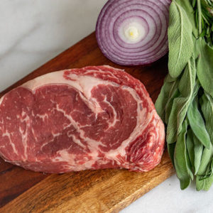 Beef GrassFed Ribeye steak Boneless
