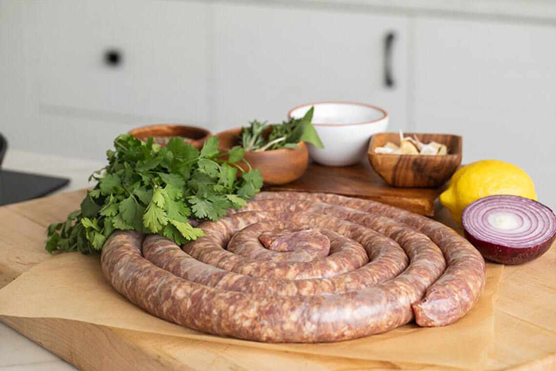 Pork Italian Sausage, Stuffed Into A Casing