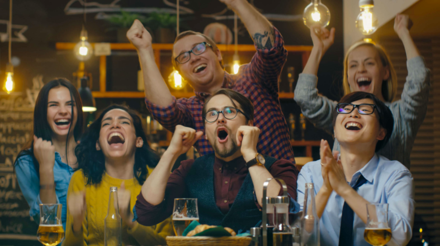 basketball celebration