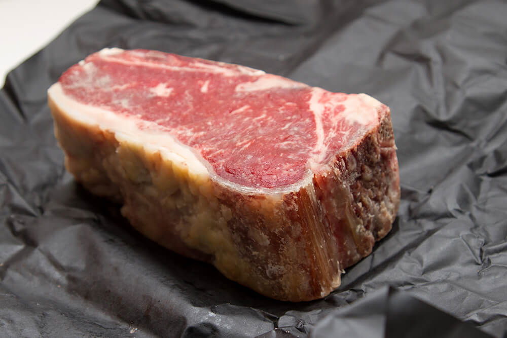 Beef NY Strip Steak Boneless Dry Age