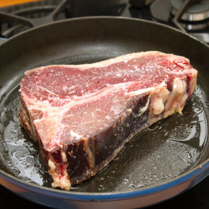 dry age t-bone steaks