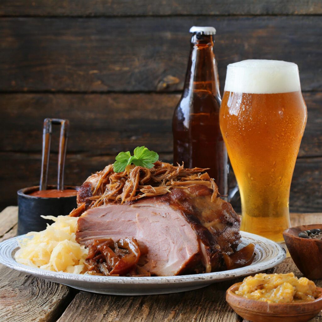 Firefly pulled Pork and Vienna Lager or a Belgian Dubbel beer pairing