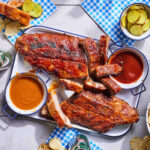Pork ribs and brisket ready for delivery to Chicago summer BBQ festivals