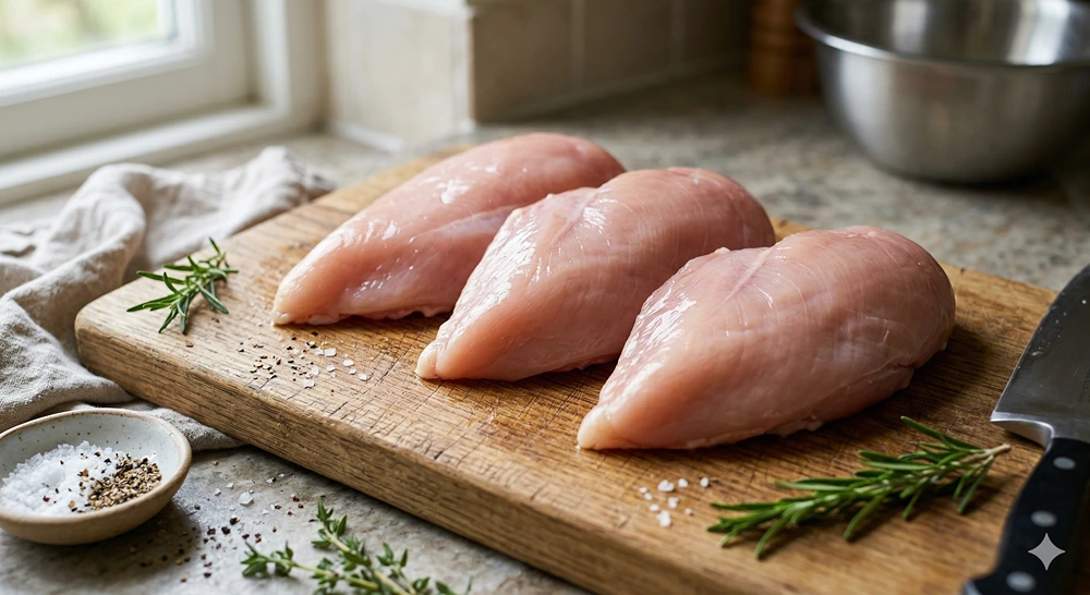 CHICKEN BREAST BONELESS SKINLESS SIZED