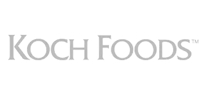 Koch Foods logo, USDA-inspected poultry processor with sustainability program