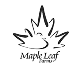 Maple Leaf Farms logo, fourth-generation family-owned duck producer from Indiana