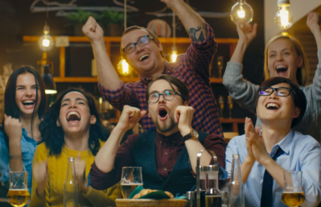 basketball celebration